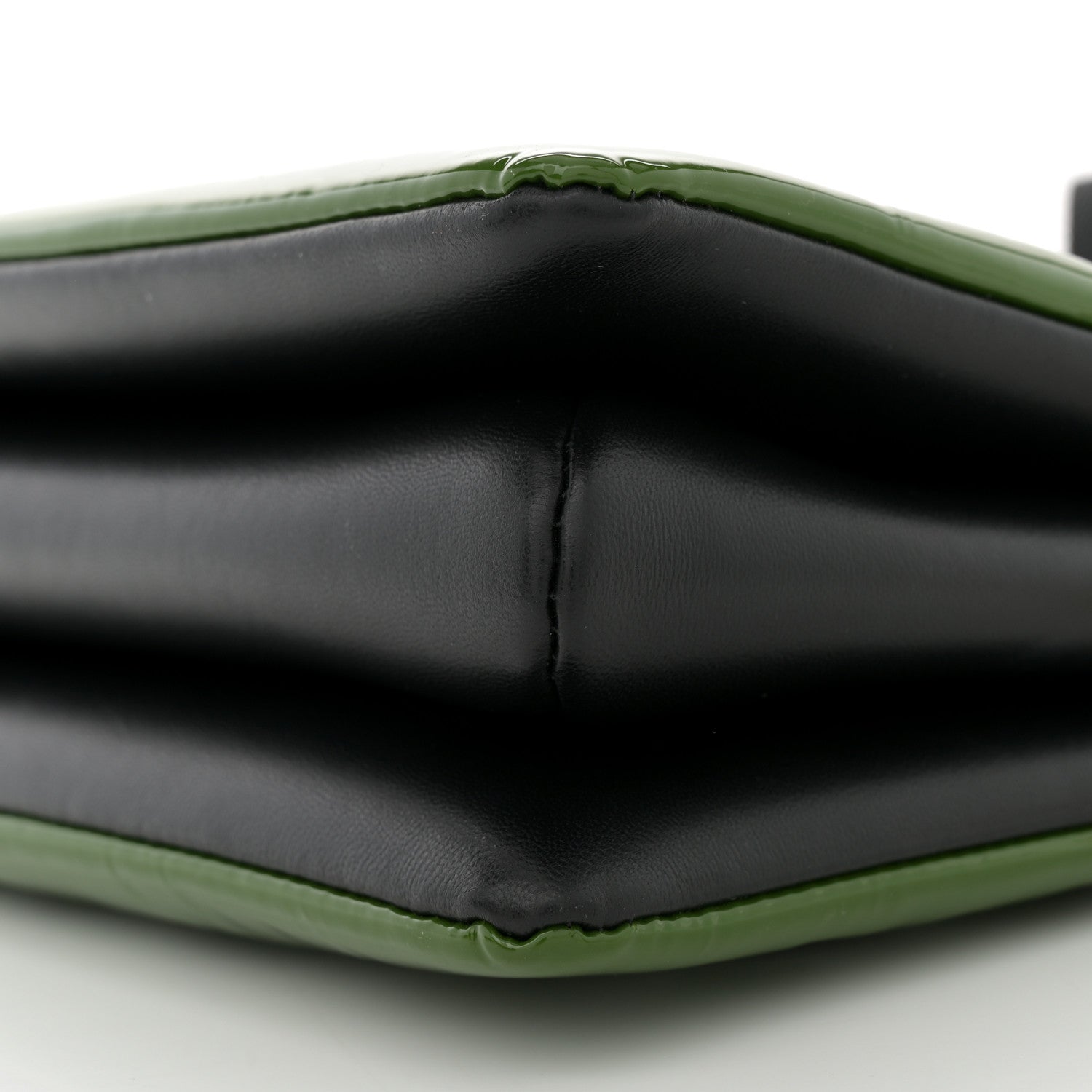 Louis Vuitton Patent Embossed Monogram Coussin PM Green Black