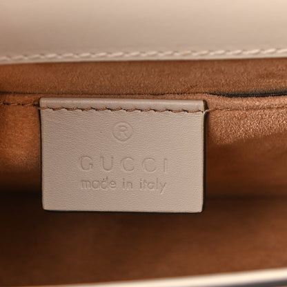 Gucci Calfskin Mini Sylvie Chain Shoulder Bag White 6 of 9
