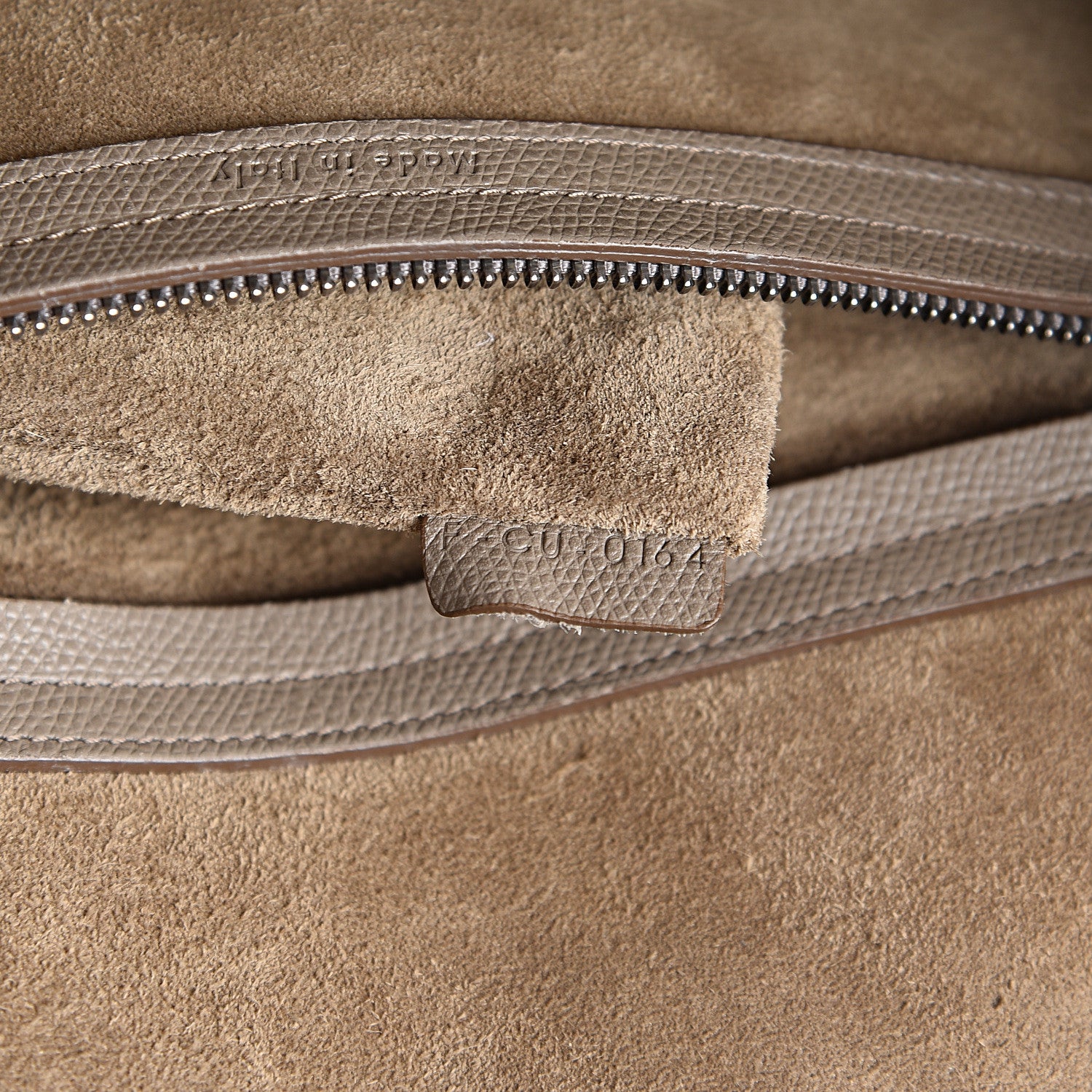 Celine Grained Calfskin Medium Phantom Luggage Taupe 6 of 10