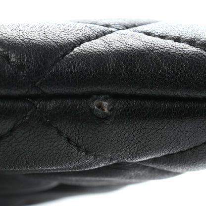 Chanel Lambskin Quilted Large Cosmetic Case Black 8 of 8