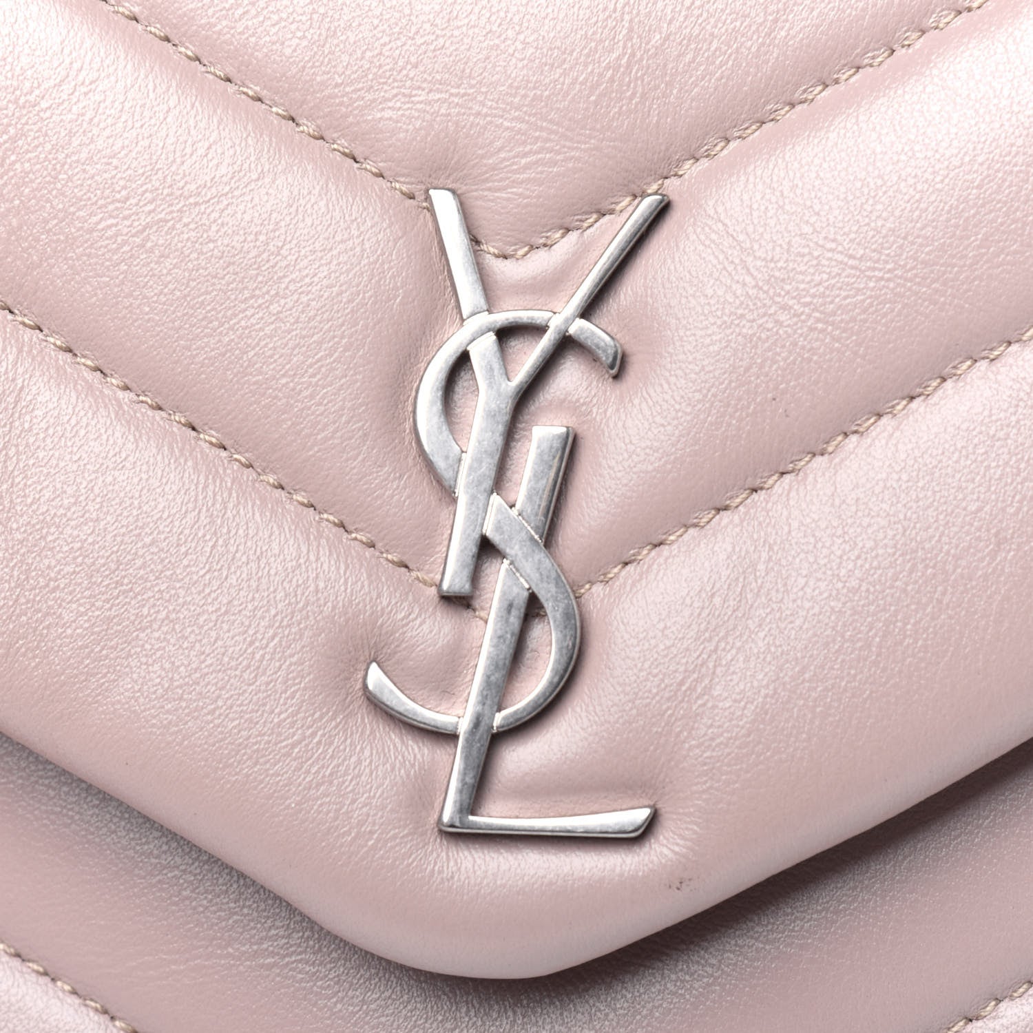 Saint Laurent Calfskin Y Quilted Monogram Toy Loulou Crossbody Bag Light Natural 13 of 14