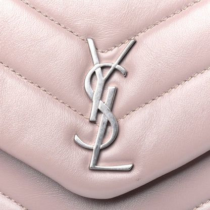 Saint Laurent Calfskin Y Quilted Monogram Toy Loulou Crossbody Bag Light Natural 13 of 14
