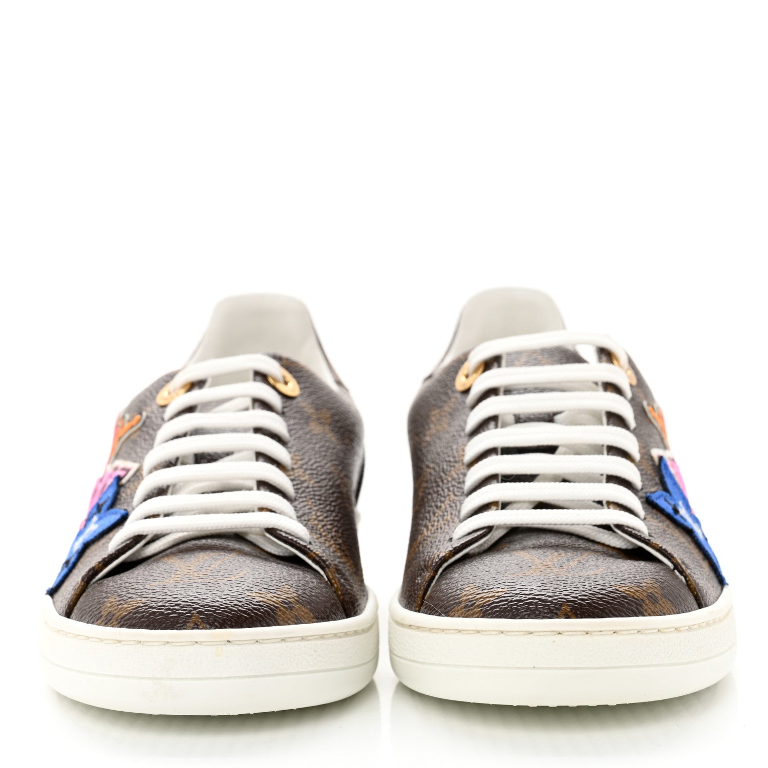 Louis Vuitton Calfskin Monogram LV Black Heart Sneakers 36 Cacao 2 of 11