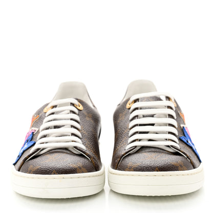 Louis Vuitton Calfskin Monogram LV Black Heart Sneakers 36 Cacao 2 of 11