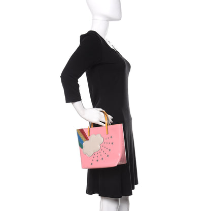 Gucci Calfskin Childrens Rainbow Tote Lotus Pink Crop Multicolor 2 of 10