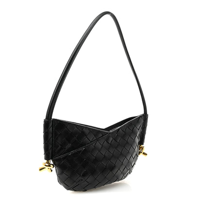 Bottega Veneta Nappa Intrecciato Mini Solstice Shoulder Bag Black 3 of 9