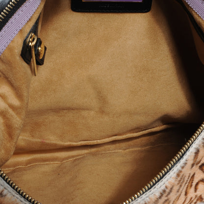 Jimmy Choo Pony Fur Wildcat Print Carolina Clutch Bag 5 of 7