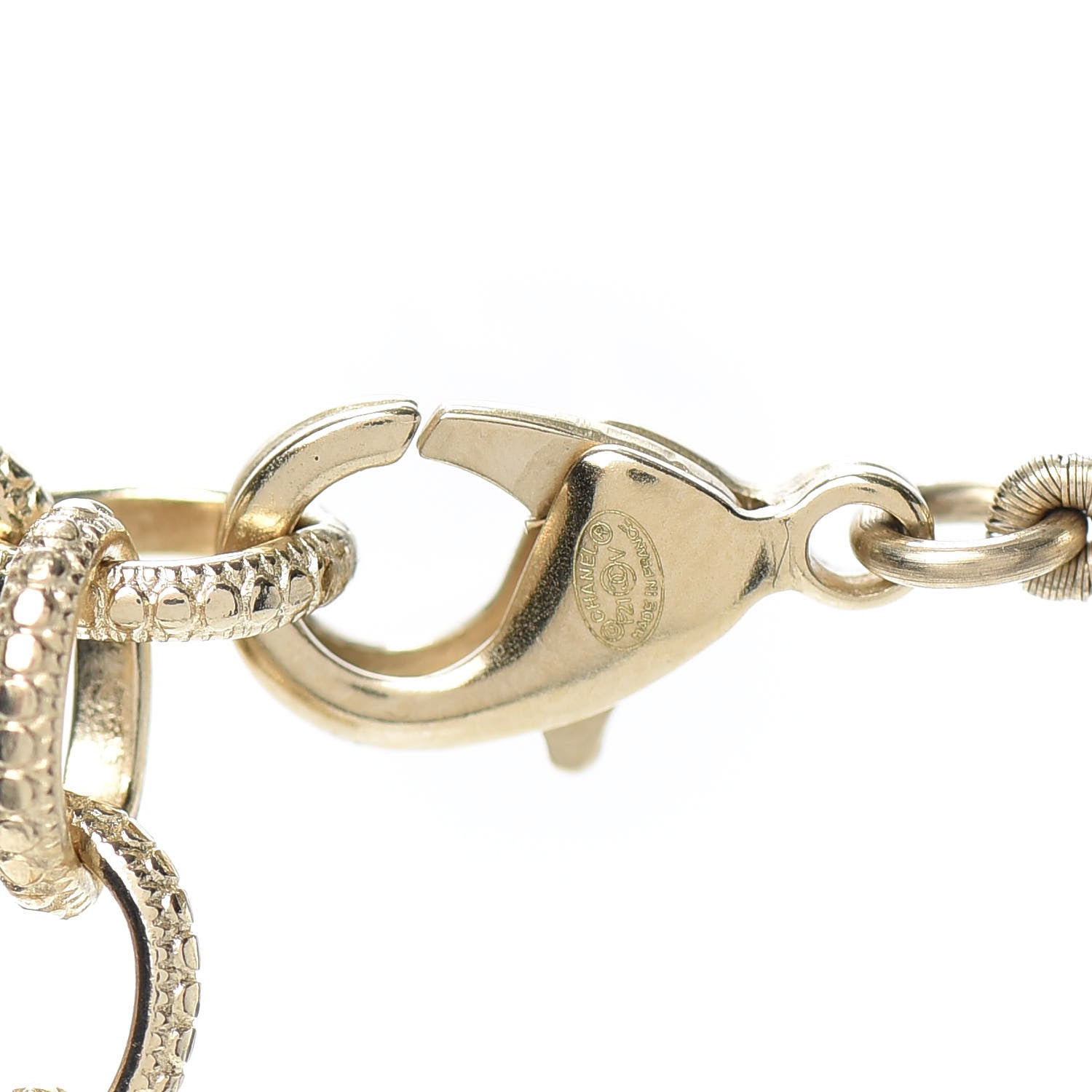 Chanel Pearl CC 100th Anniversary Necklace Light Gold 4 of 4