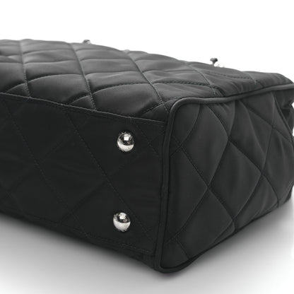 Prada Nylon Tessuto Impuntu Quilted Shoulder Bag Black 8 of 8