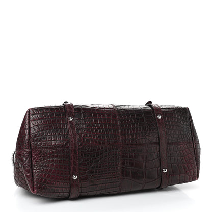 Gucci Crocodile Shoulder Bag Red 4 of 9