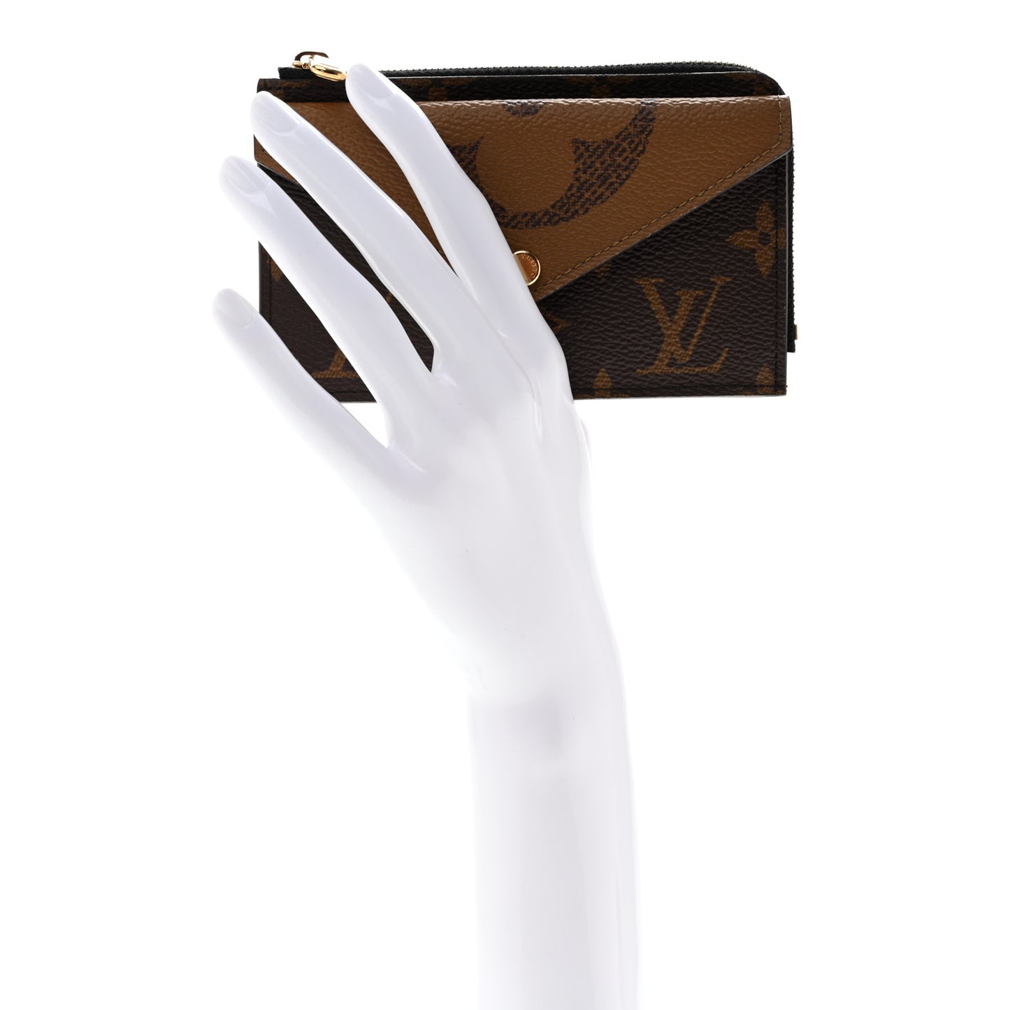 Reverse Monogram Recto Verso Card Holder Brown