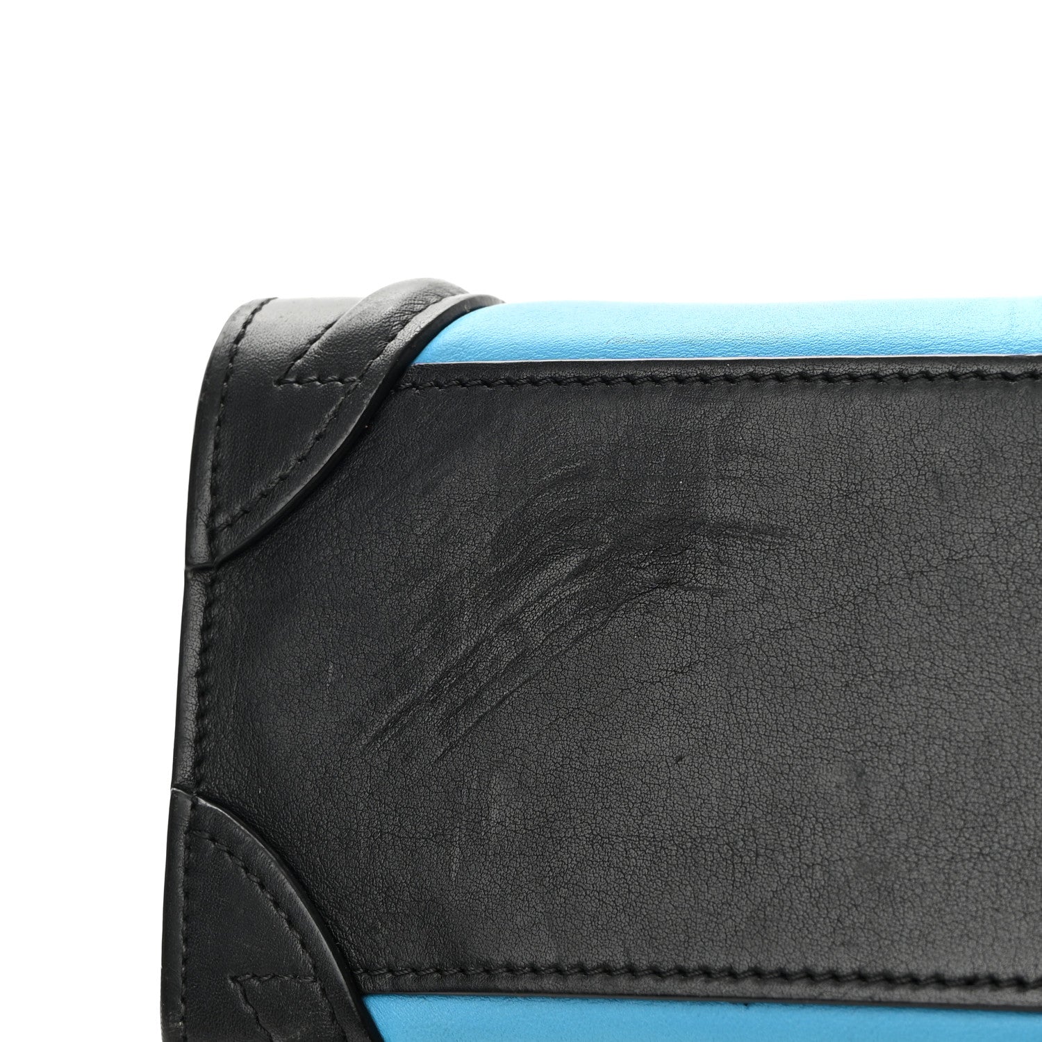 Celine Smooth Calfskin Nano Tri-Color Luggage Turquoise 13 of 17
