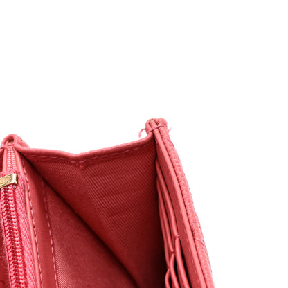 Chanel Caviar Quilted Medium Gusset Flap Wallet Pink 10 of 15