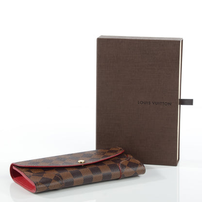 Louis Vuitton Damier Ebene Caissa Wallet Cherry 4 of 7
