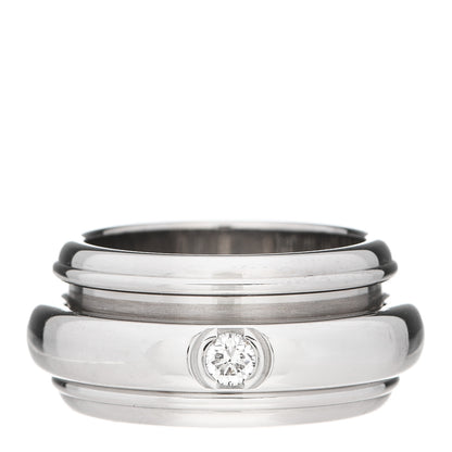 Piaget 18K White Gold Diamond Wide Possession Wedding Ring 54 7 1 of 5