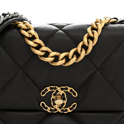 Chanel Lambskin Quilted Medium Chanel 19 Flap Dark Brown 8 of 11