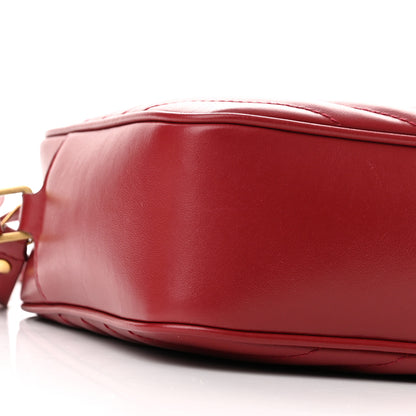 Saint Laurent Calfskin Matelasse Monogram Lou Camera Bag Red 9 of 12