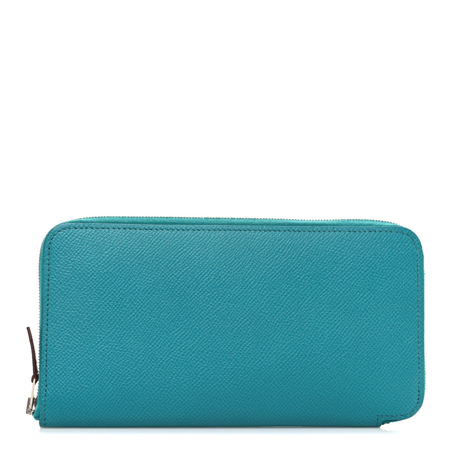 Hermes Epsom Silk'In Wallet Bleu Paon 1 of 7