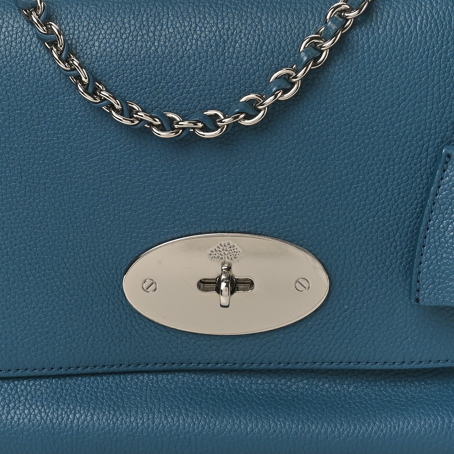 Classic Grain Medium Lily Flap Steel Blue