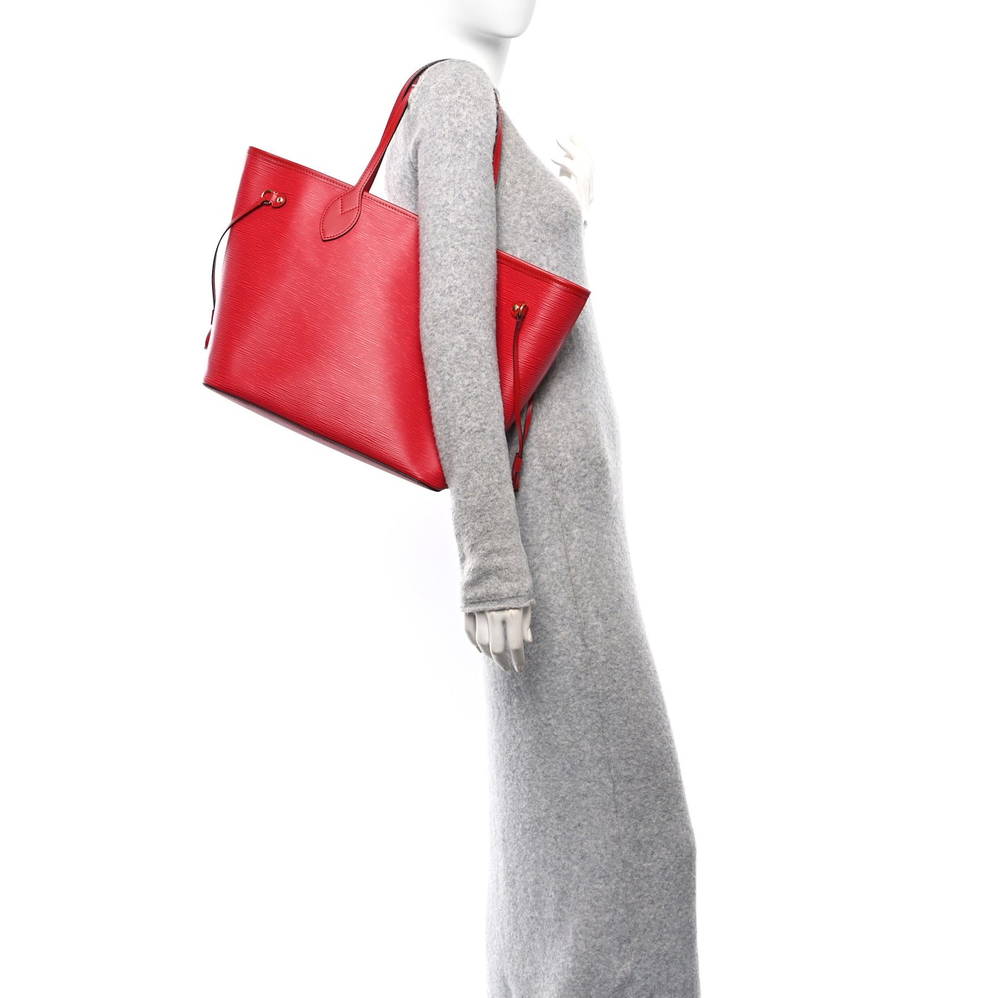 Epi Monogram Neverfull MM Castillan Red