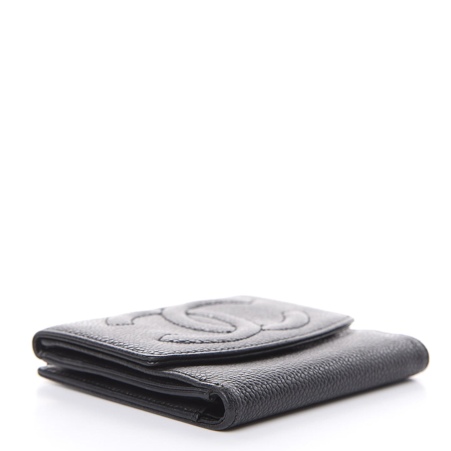 Caviar Timeless CC Compact Wallet Black