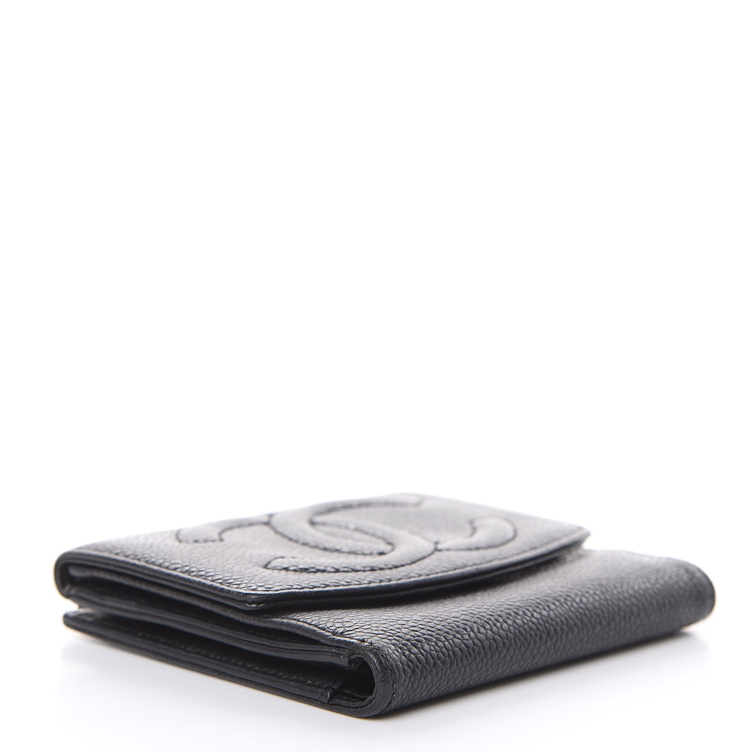 Chanel Caviar Timeless CC Compact Wallet Black 4 of 15