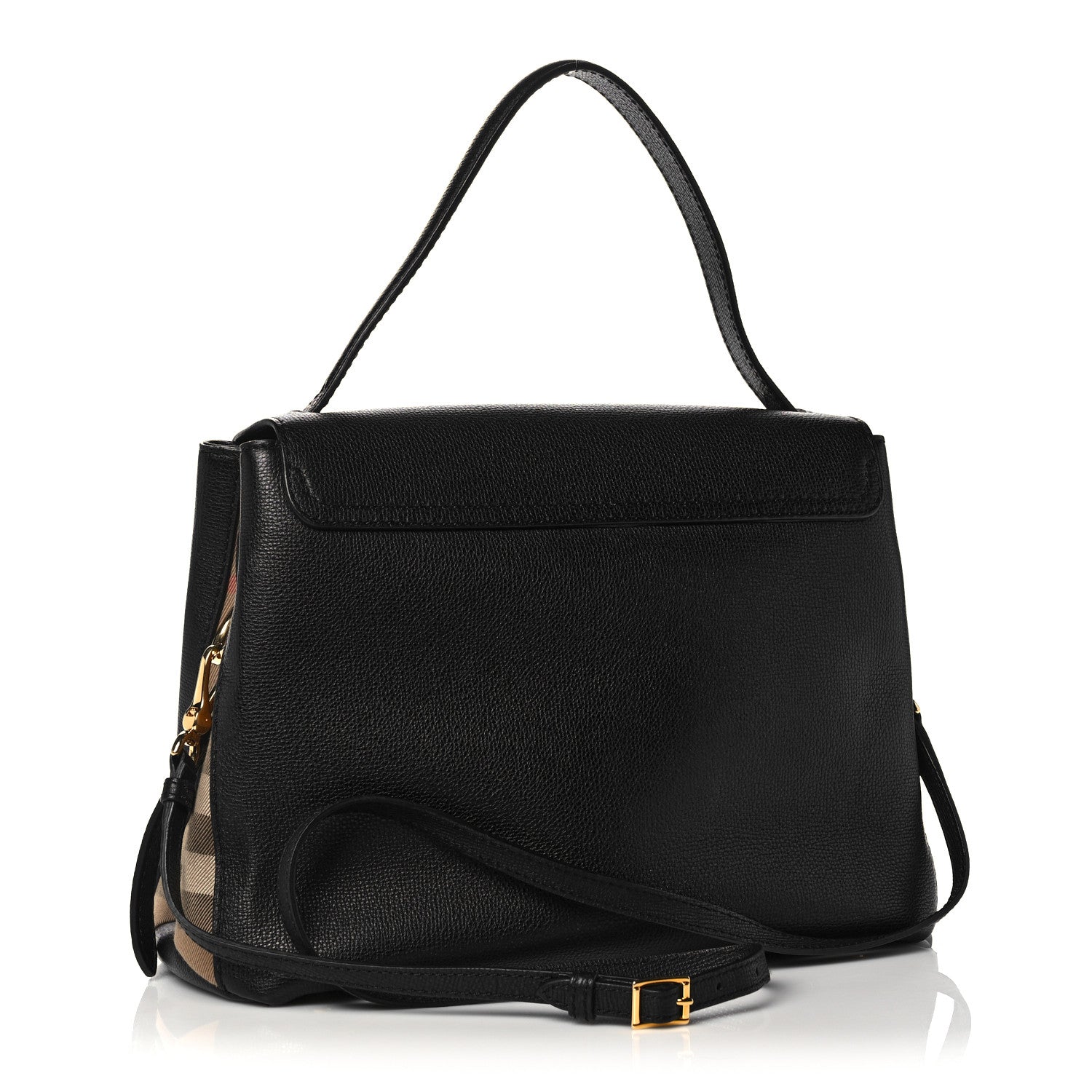 Burberry Derby Calfskin House Check Medium Camberley Black 3 of 13