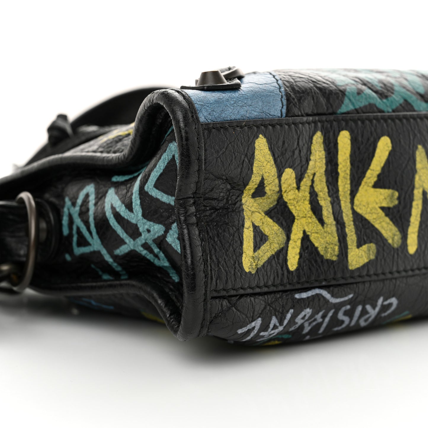 Agneau Arena Graffiti All Over Classic Hardware Mini City Black Multicolor
