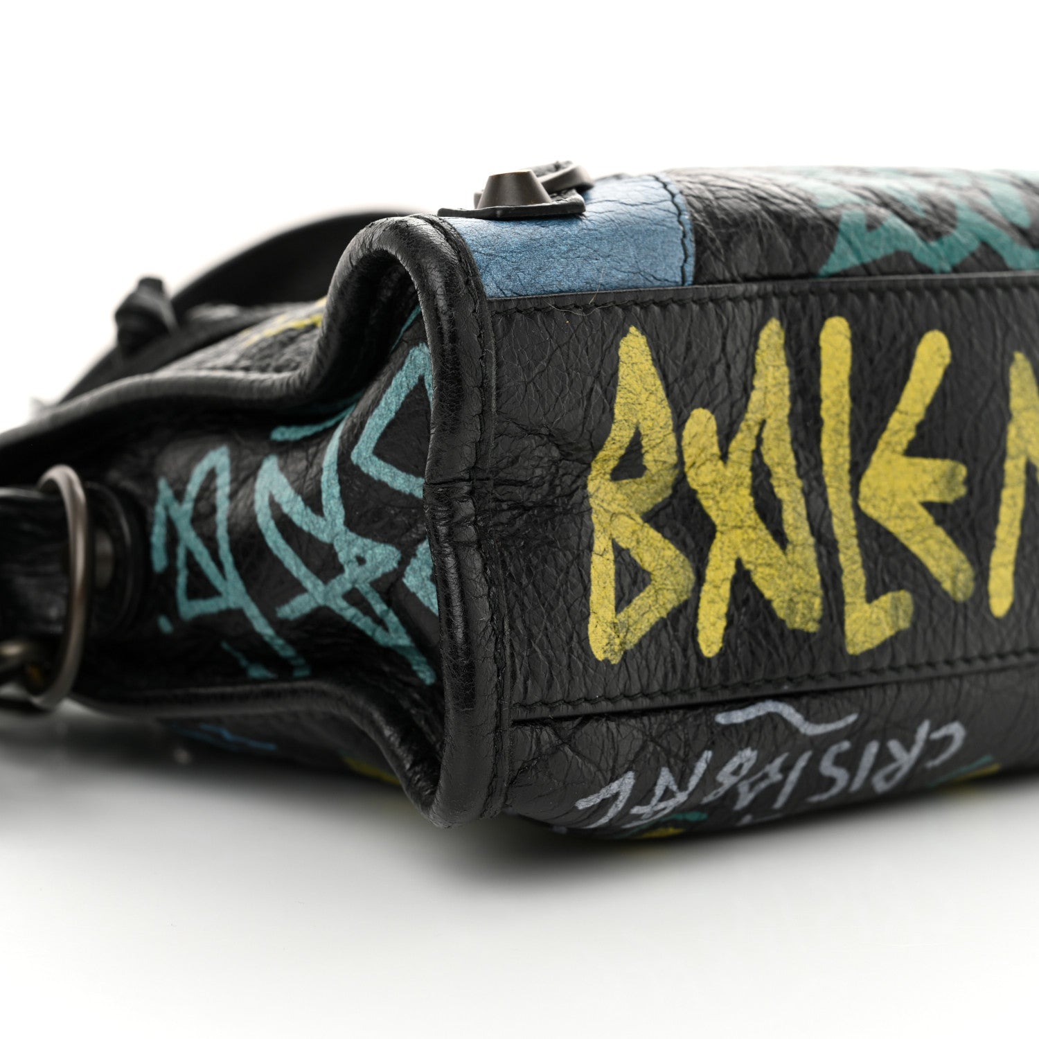 Balenciaga Agneau Arena Graffiti All Over Classic Hardware Mini City Black Multicolor 10 of 11