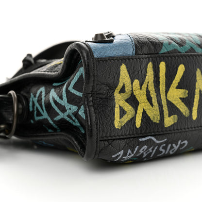 Balenciaga Agneau Arena Graffiti All Over Classic Hardware Mini City Black Multicolor 10 of 11