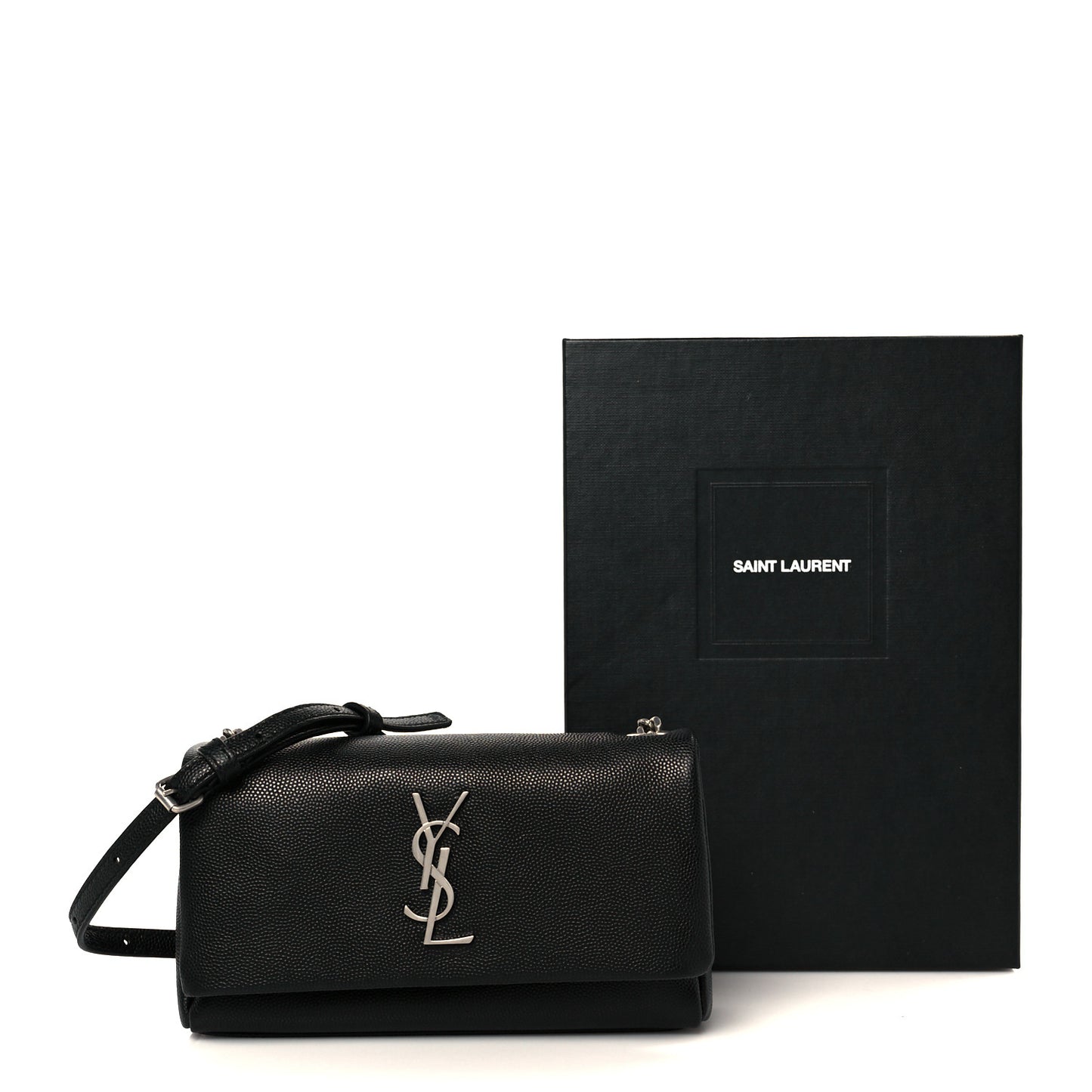 Grain De Poudre Monogram Toy West Hollywood Fold-Over Bag Black