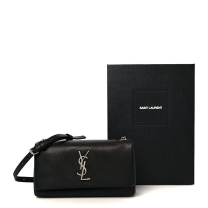 Saint Laurent Grain De Poudre Monogram Toy West Hollywood Fold-Over Bag Black 12 of 12