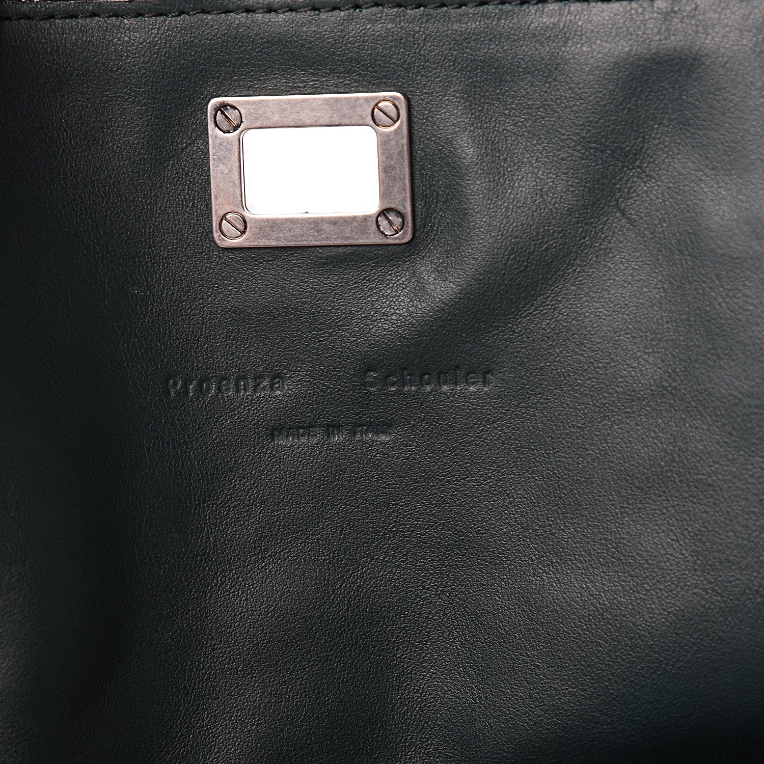 Proenza Schouler Tweed Frayed Small Lunch Clutch Black 5 of 7