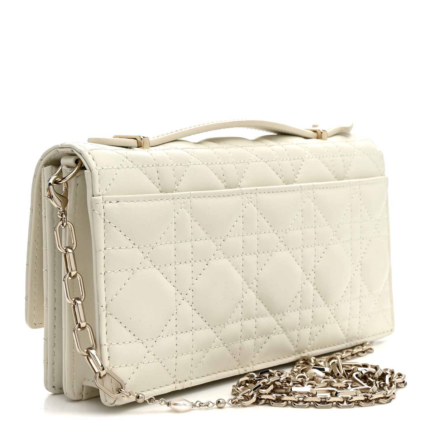 Christian Dior Lambskin Cannage Mini My Dior Bag Latte 3 of 11