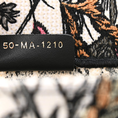 Christian Dior Canvas Embroidered Medium Mille Fleurs Book Tote Multicolor 7 of 11