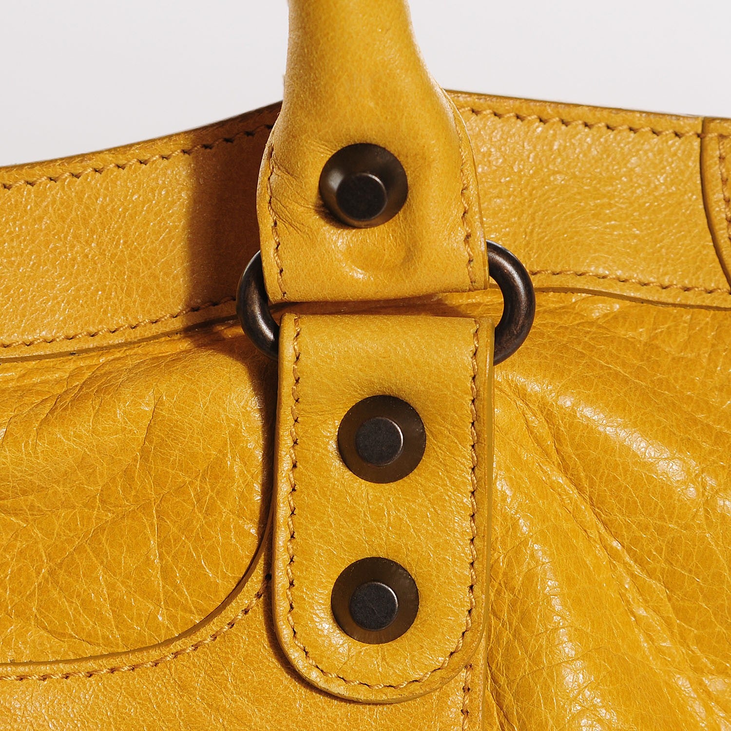 Balenciaga Agneau Classic Hardware City Moutarde 8 of 15