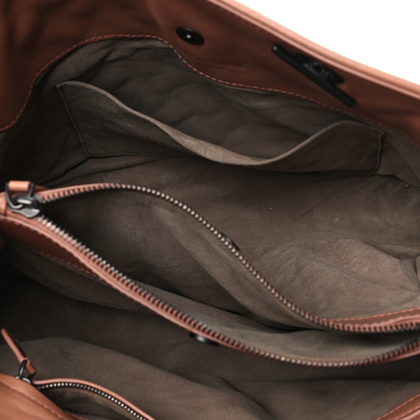 Nappa Intrecciato Pied-De-Poule Microstuds Tote Tan