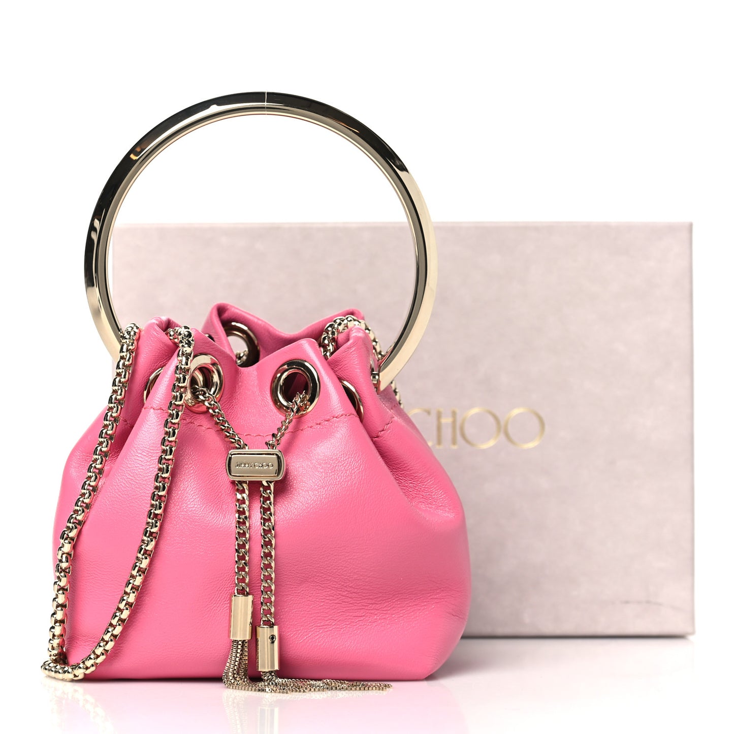 Lambskin Micro Bon Bon Bag Candy Pink