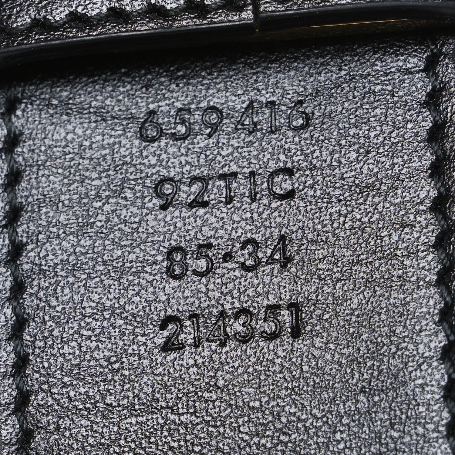 Gucci GG Supreme Monogram Plutone Calfskin Double G Reversible 30mm Belt 85 34 Beige Ebony New Acero 5 of 5