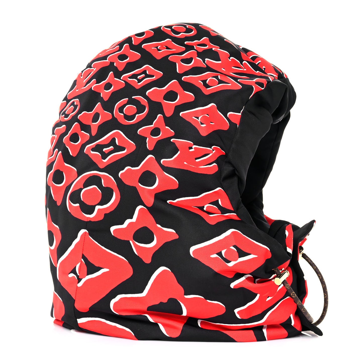 X UF Monogram Dreamy Cap Hoodie Black Red