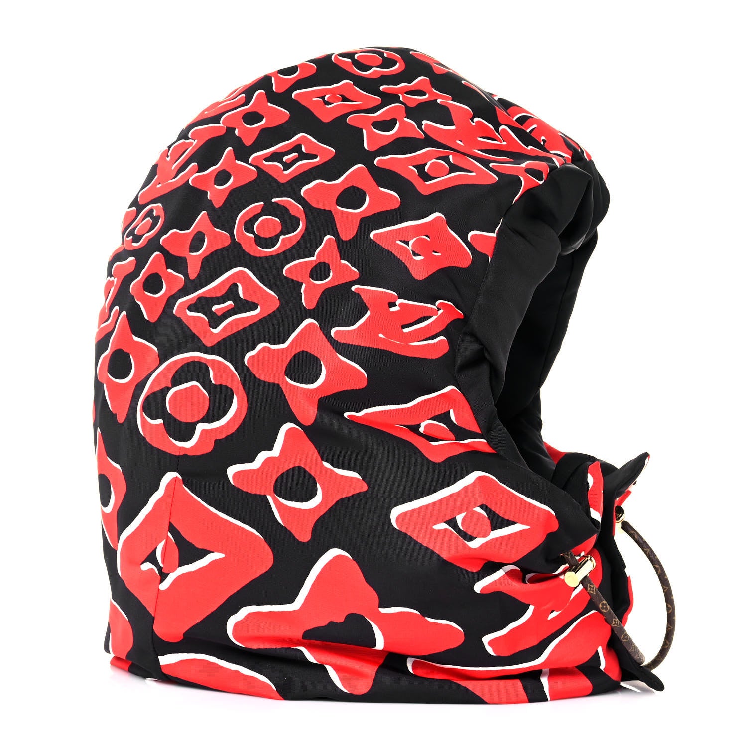 Louis Vuitton X UF Monogram Dreamy Cap Hoodie Black Red 4 of 7