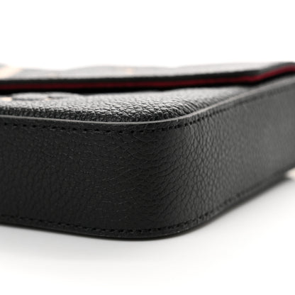 Louis Vuitton Empreinte Monogram Giant Felicie Pochette Black Beige 9 of 10