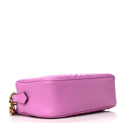 Gucci Calfskin Matelasse Small GG Marmont Chain Shoulder Bag Candy Mousse 4 of 15