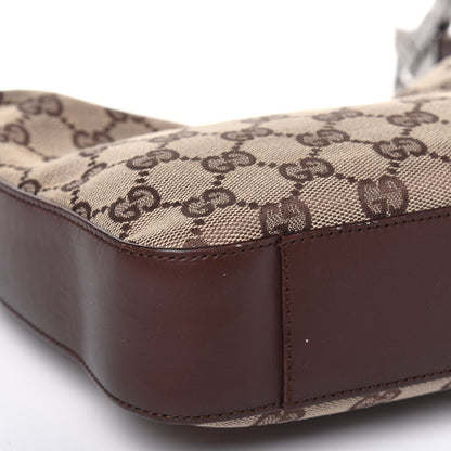 Gucci Monogram GG Small Clasp Hobo Brown 10 of 15