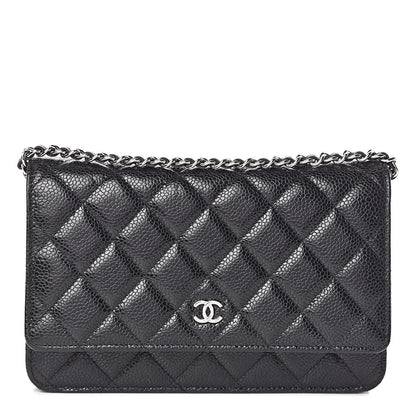 Chanel Caviar Quilted Wallet On Chain WOC Black 1 of 12