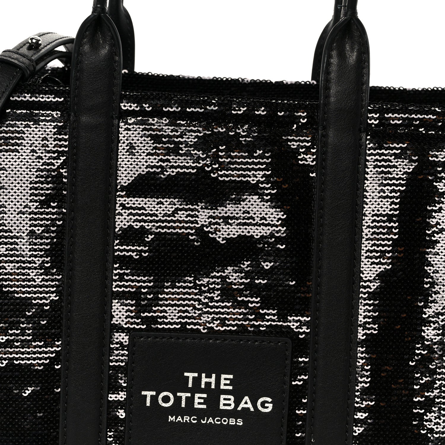 Marc Jacobs Sequin Small The Tote Bag Black 9 of 11