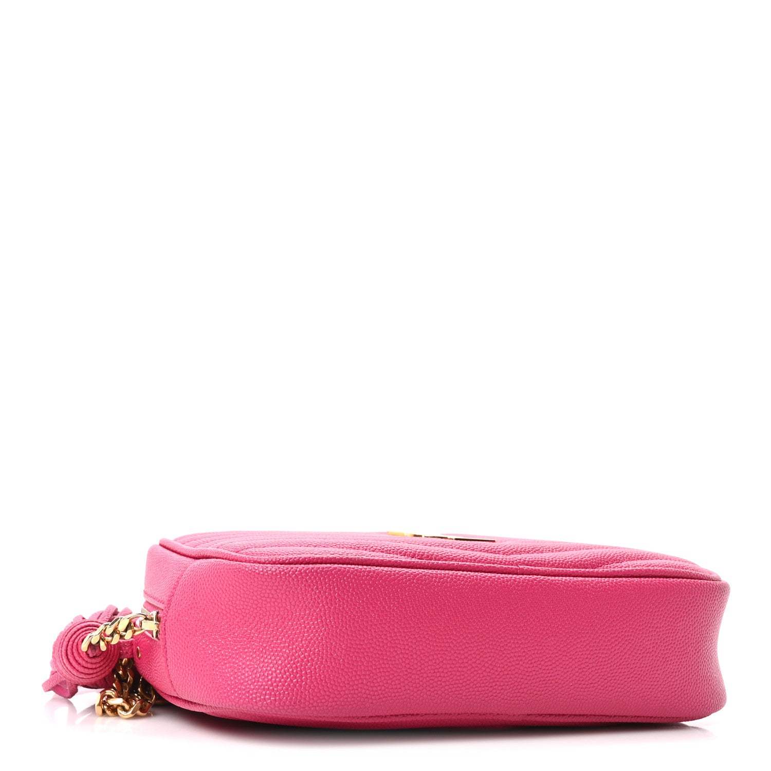 Saint Laurent Grain De Poudre Matelasse Monogram Mini Lou Camera Bag Fuchsia 4 of 10