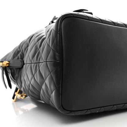 Saint Laurent Calfskin Quilted ES Giant Travel Bag Black 7 of 11