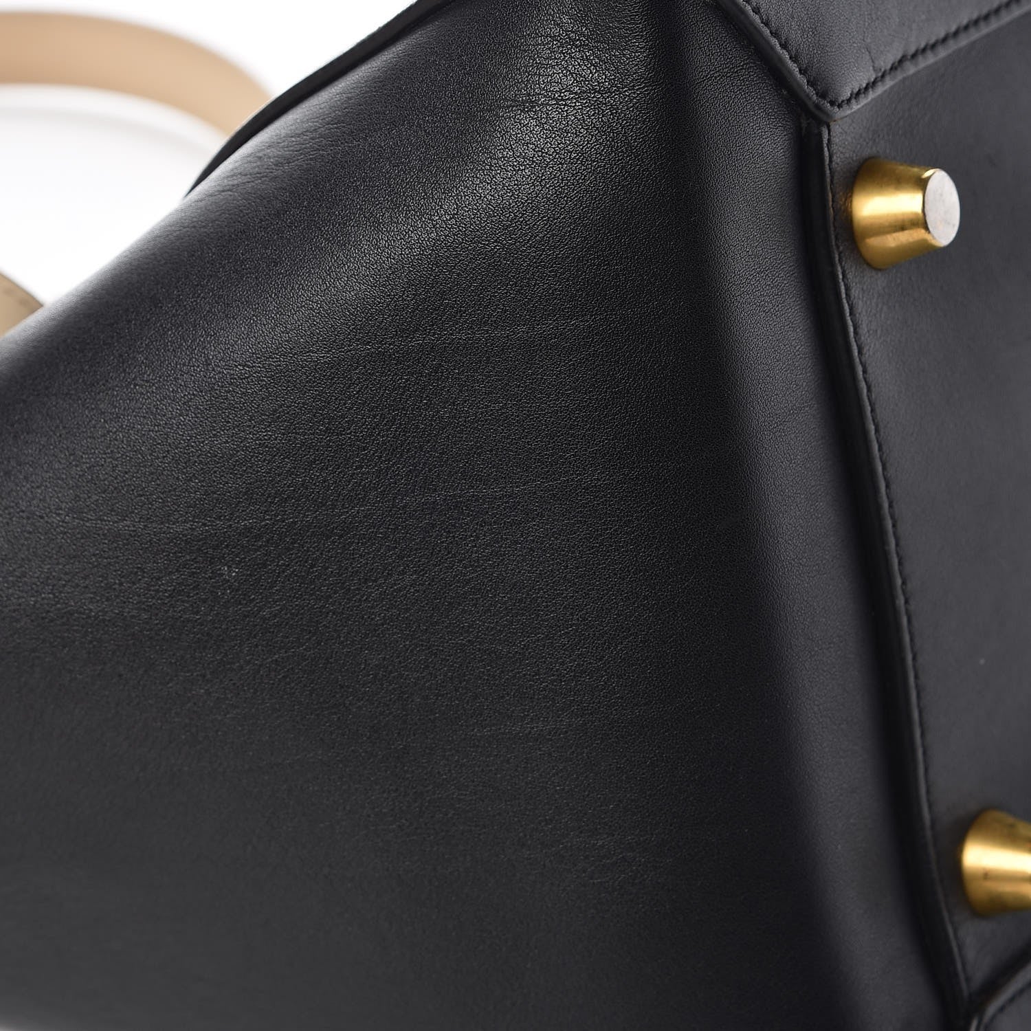 Celine Smooth Calfskin Small Bi-Color Belt Bag Black Cream 14 of 17