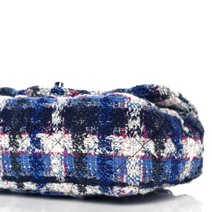 Chanel Tweed Quilted Mini Rectangular Flap Blue Multicolor 8 of 8